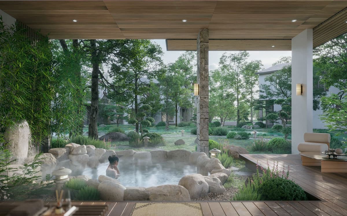 Khám phá khoáng nóng Onsen Alluvia City Xuân Cầu